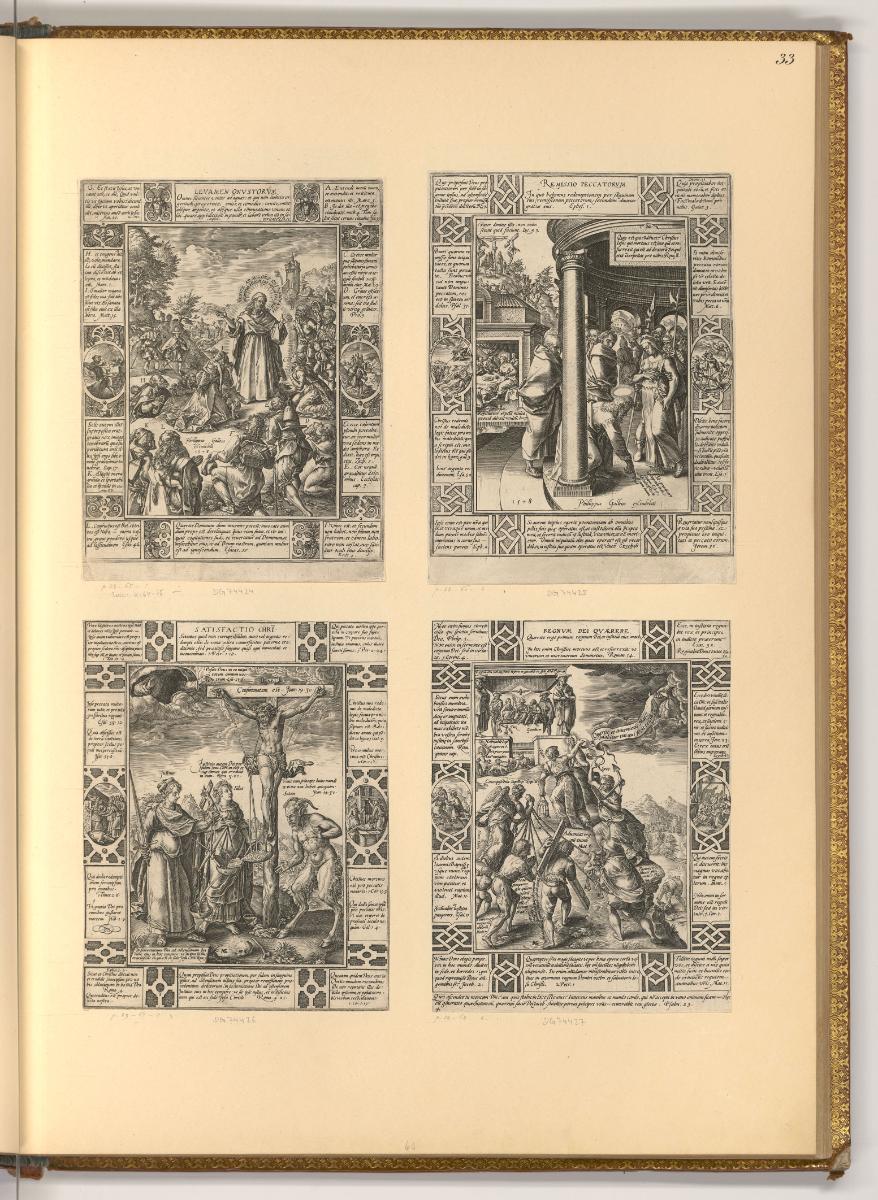 Hendrik Goltzius. Pièces composée et gravées par lui meme. Vol. I., Allegorien auf das christli…