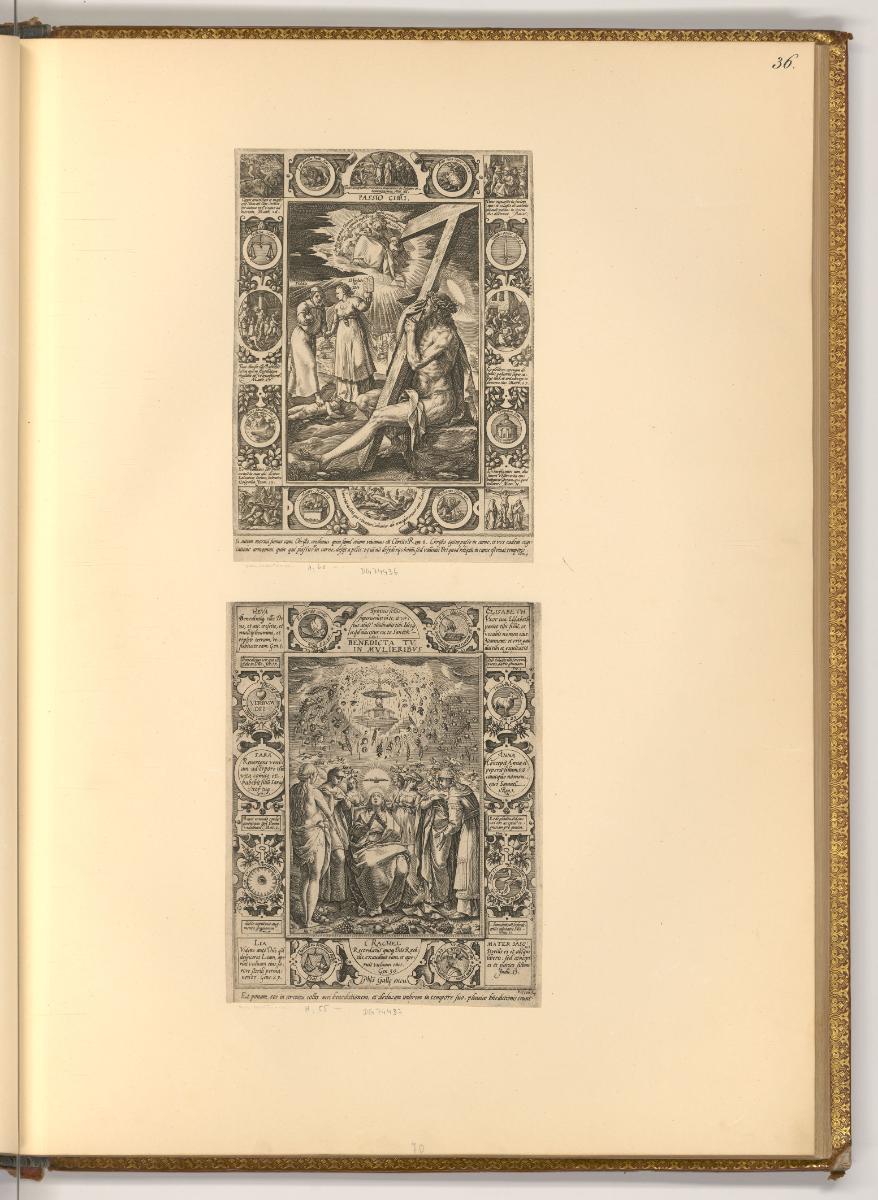 Hendrik Goltzius. Pièces composée et gravées par lui meme. Vol. I., Allegorie auf das Leben Chr…