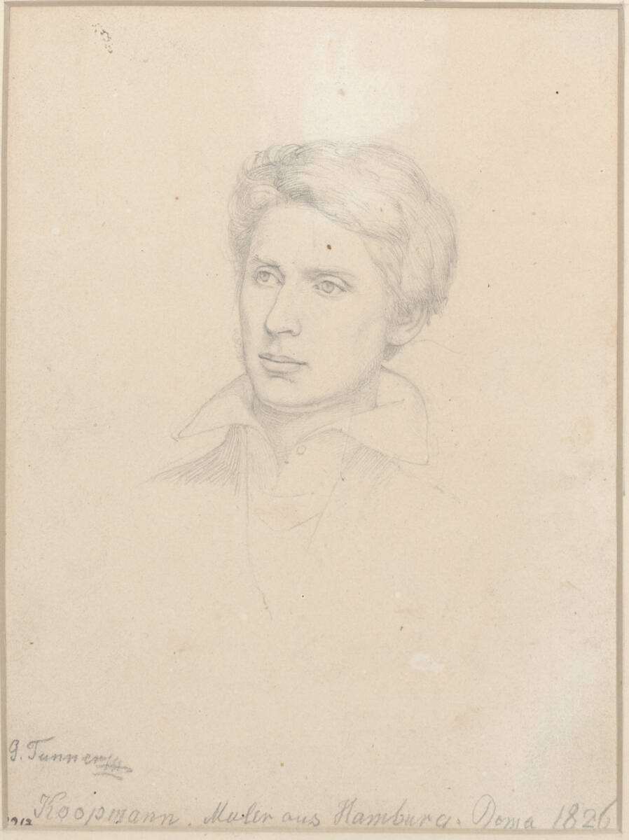 Bildnis des Malers Johann Karl Koopmann, Joseph Ernst Tunner, 1826