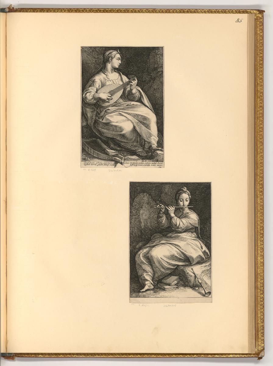 Hendrik Goltzius. Pièces composée et gravées par lui meme. Vol. I., Die neun Musen, Inv. Nr.: H…