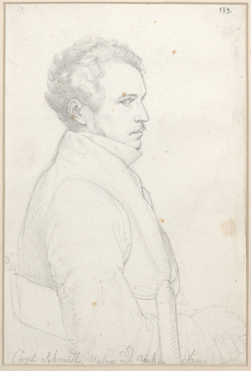 Bildnis des Malers Carl Schmidt, Joseph Ernst Tunner