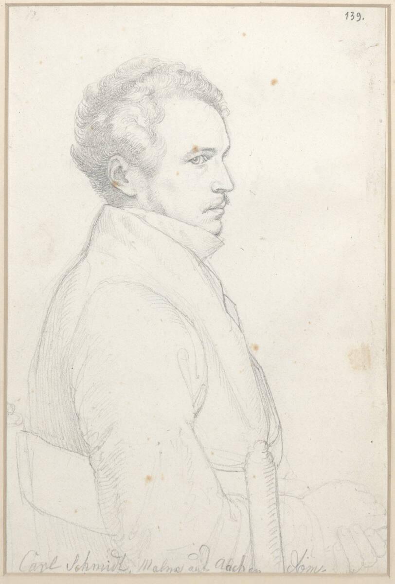 Joseph Ernst Tunner, Bildnis des Malers Carl Schmidt, Inv. Nr.: 28220