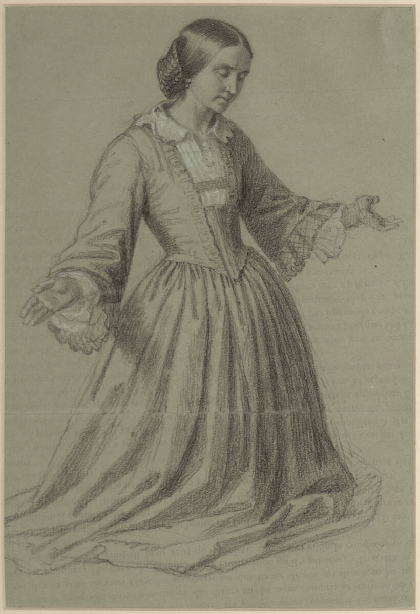 Tunners Gattin Maria kniend, Joseph Ernst Tunner