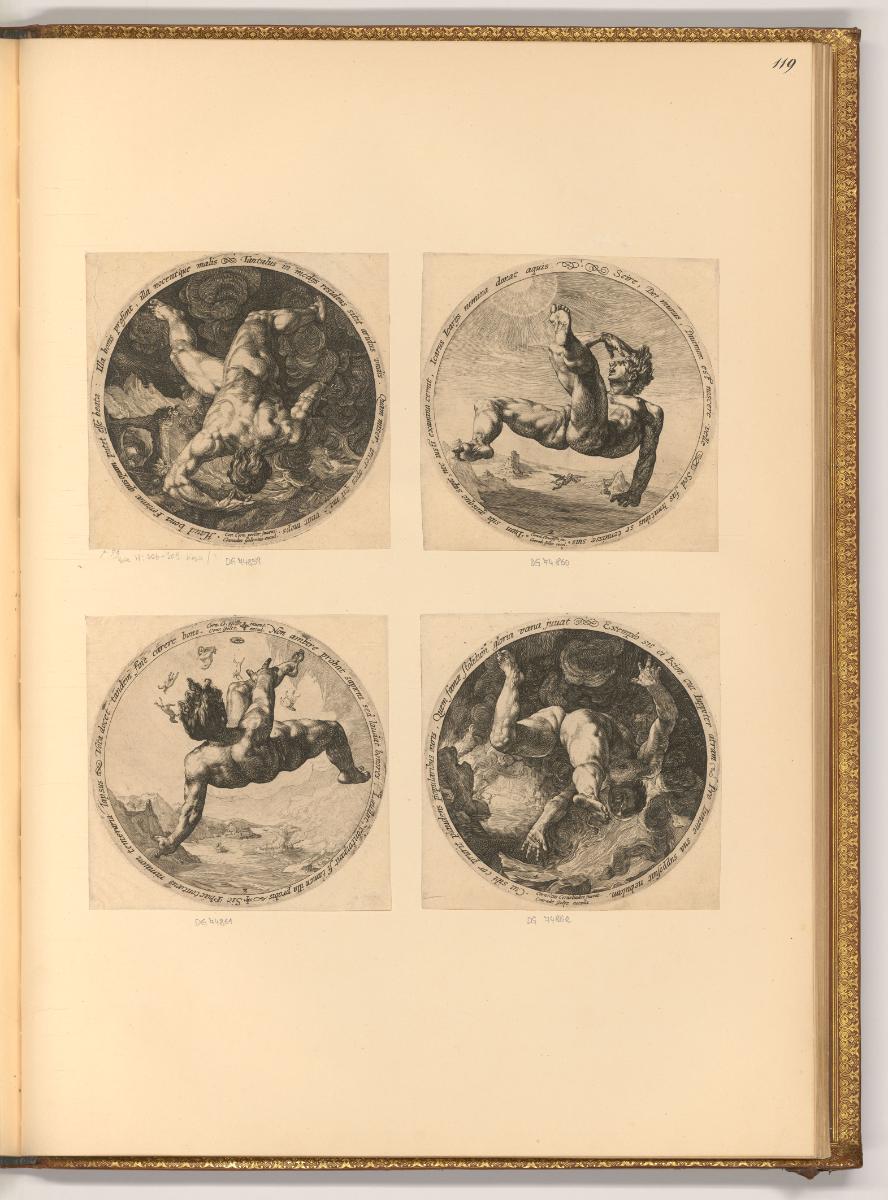 Hendrick Goltzius Vol. II., Die vier Himmelsstürmer, Inv. Nr.: Holland nach Sektionen I/33, H/I…