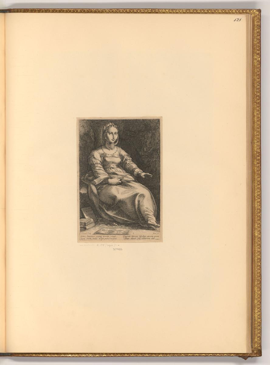 Hendrick Goltzius Vol. II., Calliope, Inv. Nr.: Holland nach Sektionen I/33, H/I/33/121