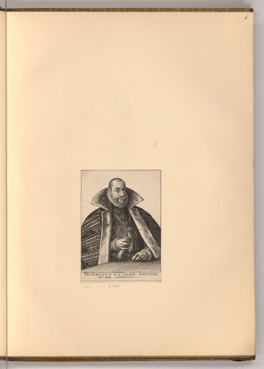 Hendrick Goltzius Vol. II., Porträt Friedrich II. König von Dänemark;
, Inv. Nr.: Holland nach…