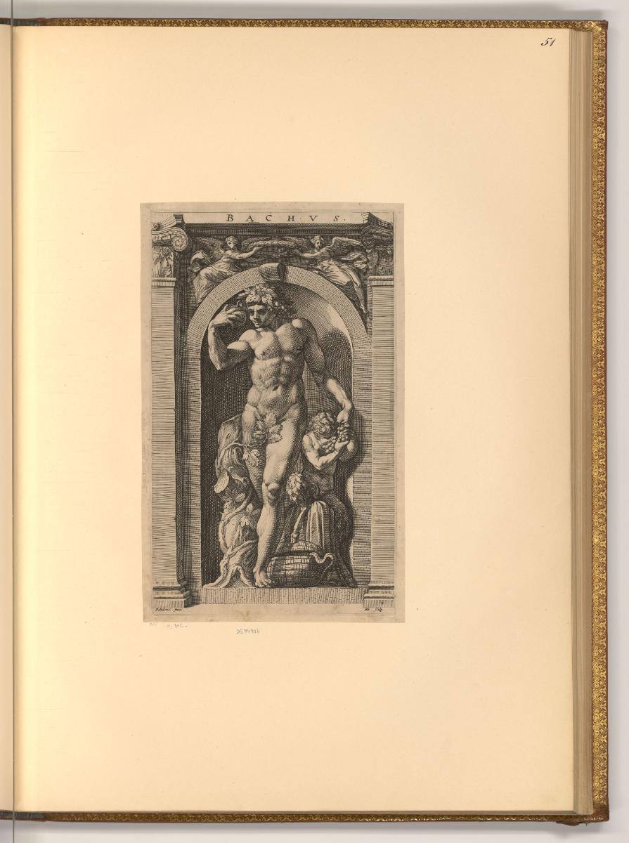 Hendrick Goltzius Vol. II., Bacchus, Inv. Nr.: Holland nach Sektionen I/33, H/I/33/51