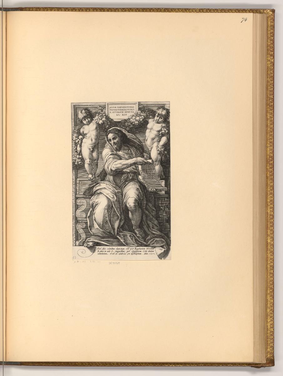 Hendrick Goltzius Vol. II., Der Prophet Jesaja, Inv. Nr.: Holland nach Sektionen I/33, H/I/33/7…