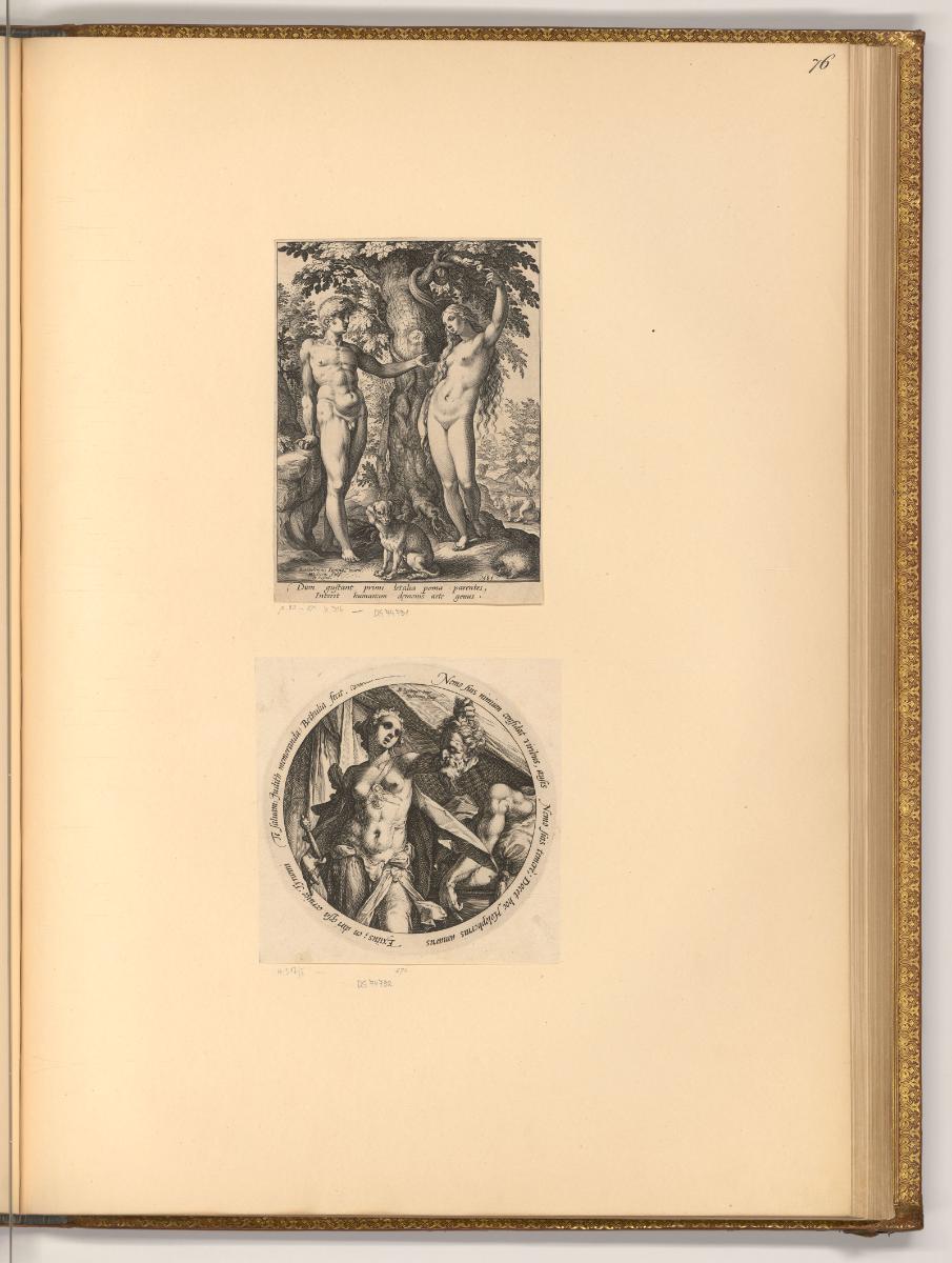 Hendrick Goltzius Vol. II., Adam und Eva mit der Schlange; Judith mit dem Haupt des Holofernes,…