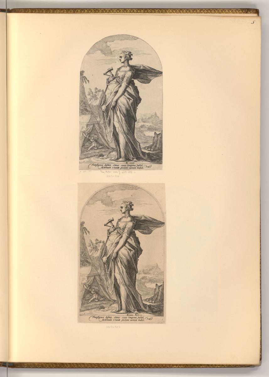 Hendrik Goltzius. Pièces par différents graveurs anonimes. Vol III., Jahel, Inv. Nr.: Holland n…