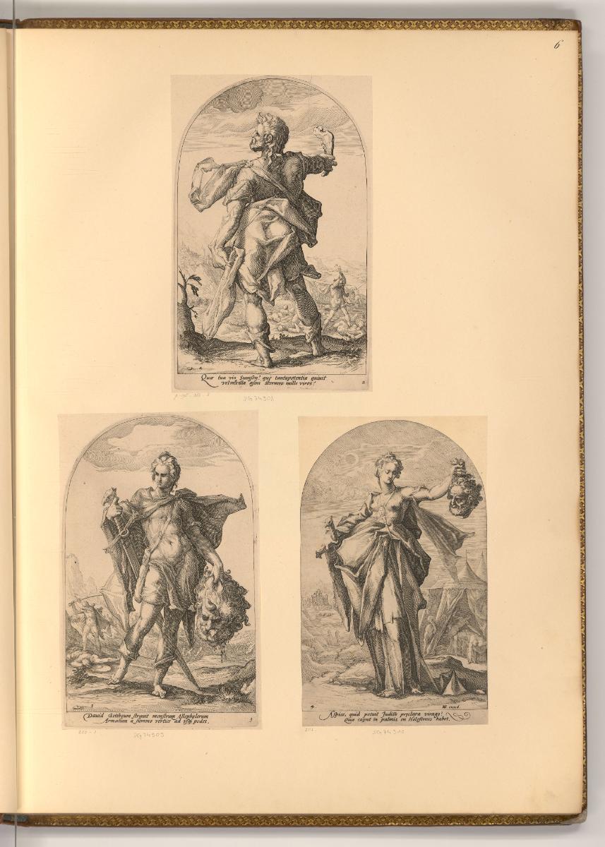 Hendrik Goltzius. Pièces par différents graveurs anonimes. Vol III., HeroInnen aus dem alten Te…