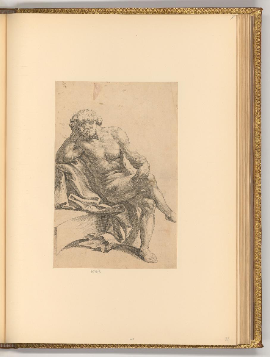 Pierre de Jode le vieux, Männlicher Akt, Inv. Nr.: Holland nach Sektionen I/39, H/I/39/77