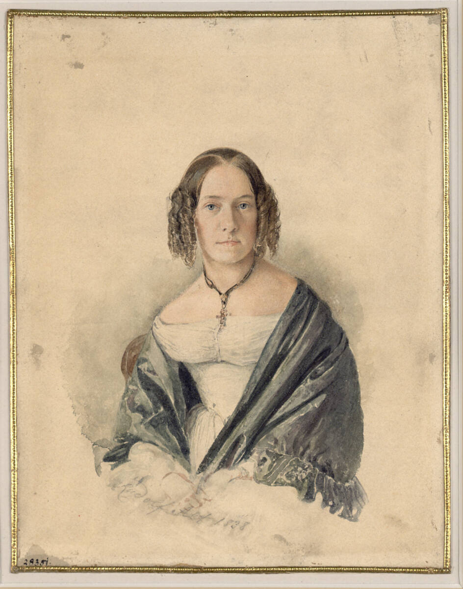 Bildnis Liodwina Alt (Schwester des Künstlers), Rudolf von Alt, 1838