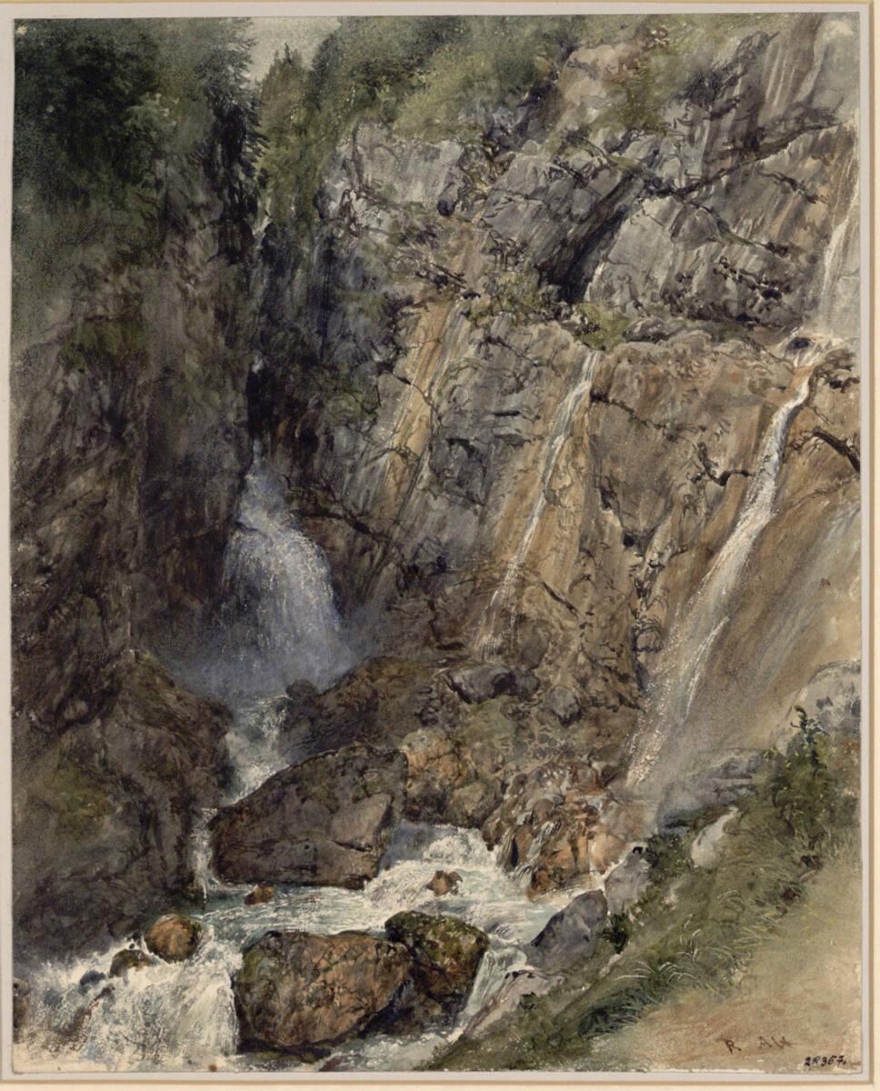 Rudolf von Alt, Strubbfall bei Hallstatt, Inv. Nr.: 28357