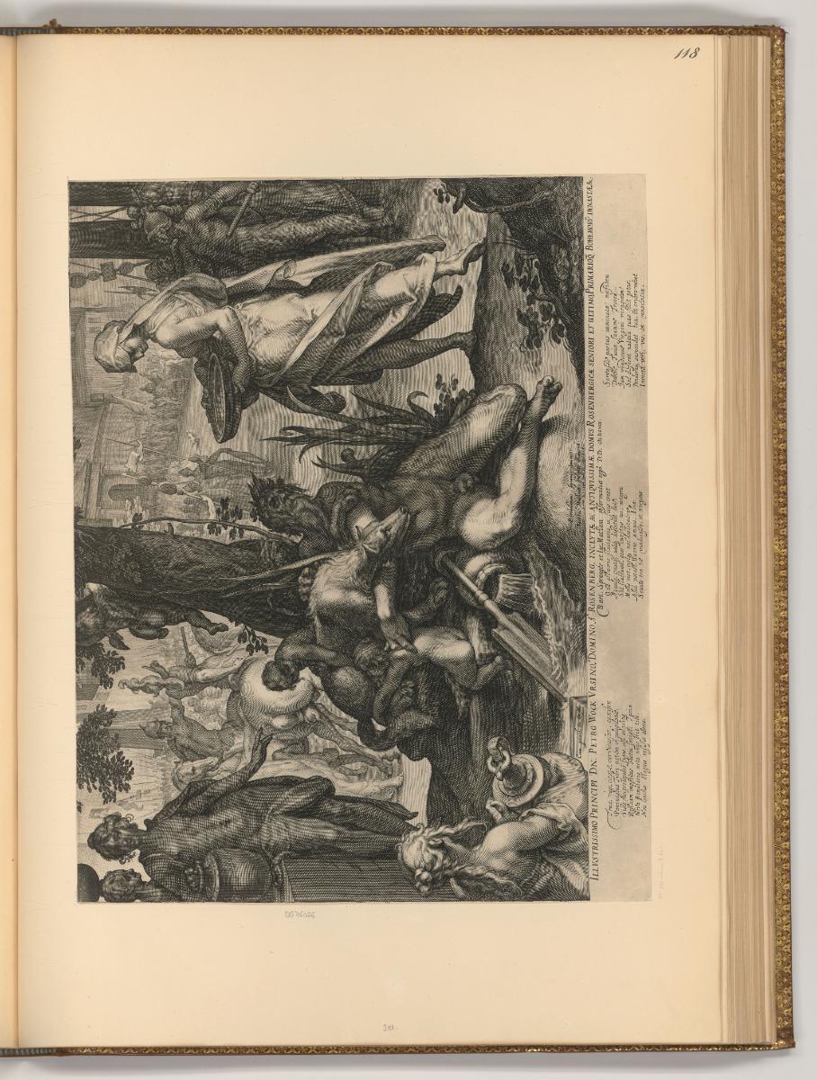 Jacques Matham. Pièces composées et gravées par lui meme., Vestalin Tuccia beweist ihre Unschul…