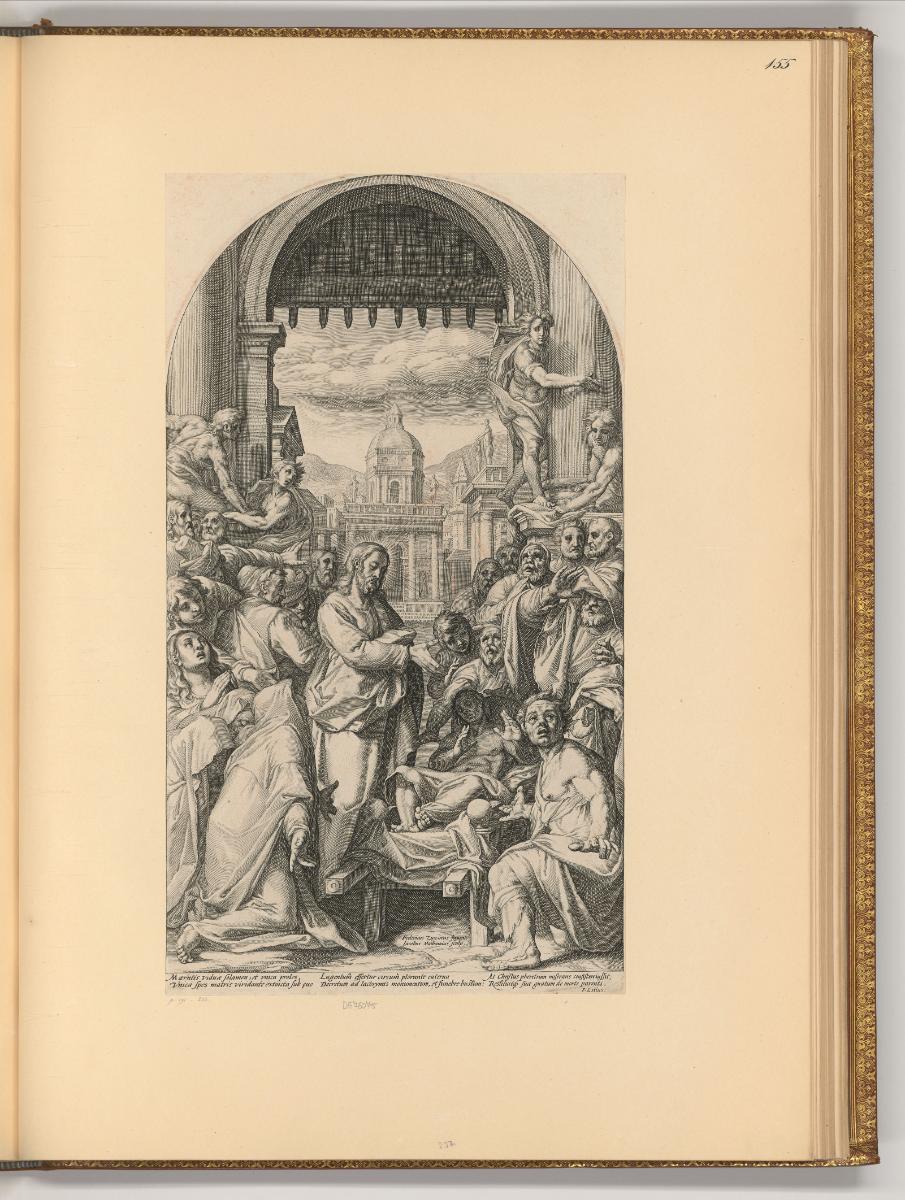 Jacques Matham. Pièces composées et gravées par lui meme., Auferweckung des Jünglings von Naim,…