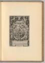 Jacques Matham. Pièces composées et gravées par lui meme., Christus am Kreuz mit allegorischem …