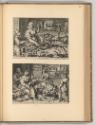 Jacques Matham. Pièces composées et gravées par lui meme., Küchen- und Marktszenen mit biblisch…