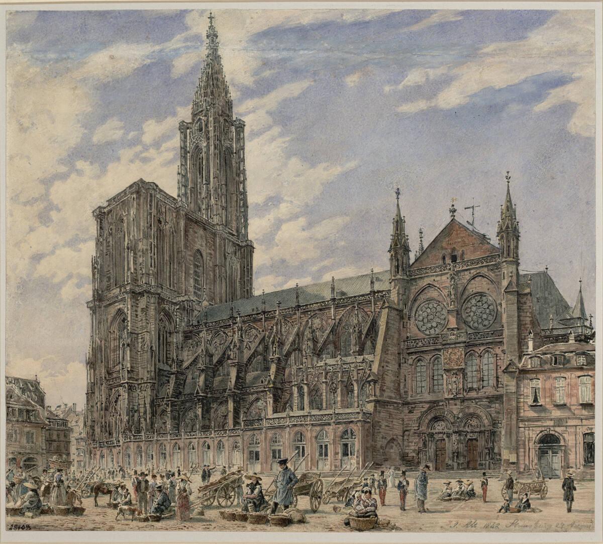 Jakob Alt, Der Dom von Straßburg, Inv. Nr.: 28404