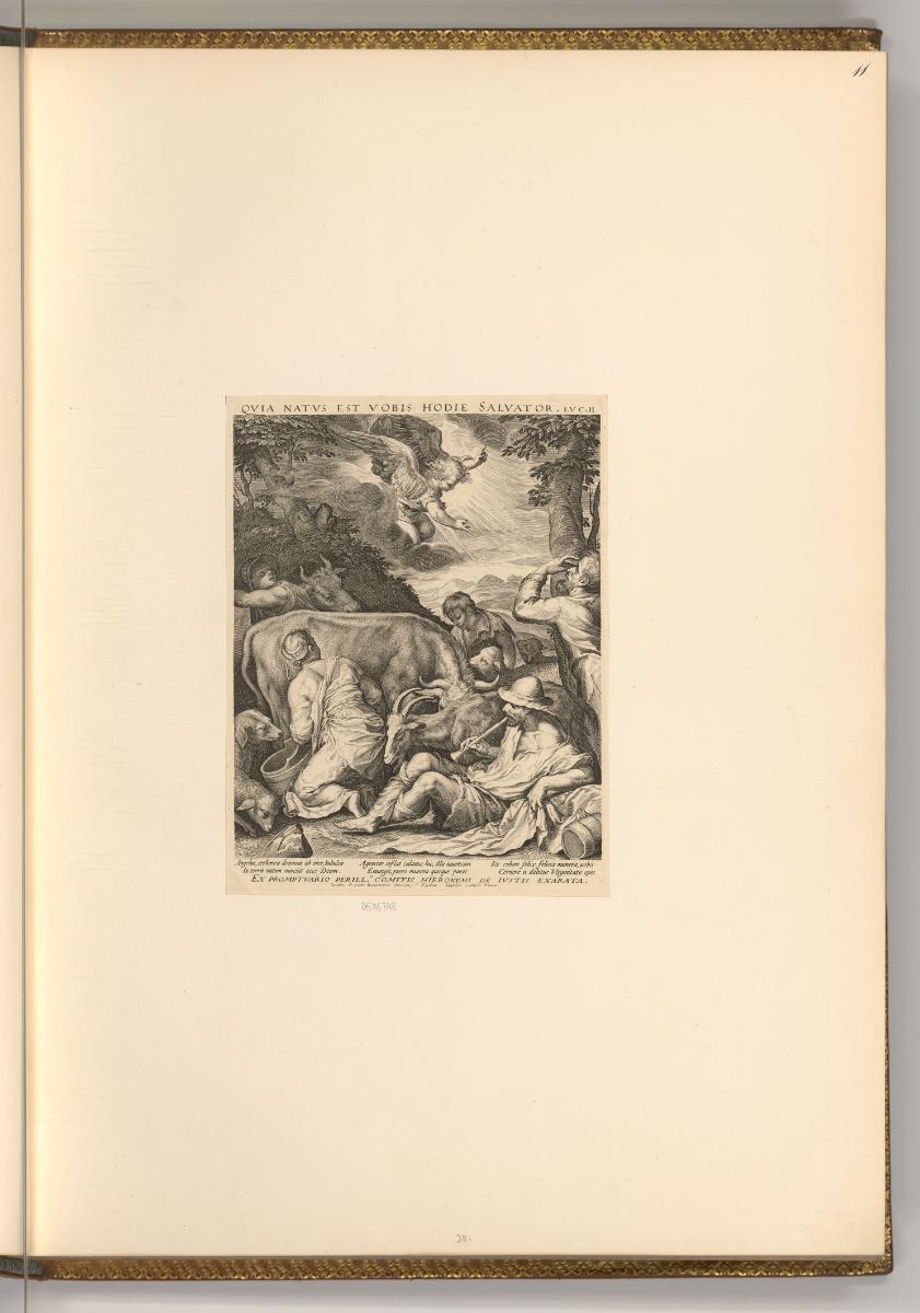 Gilles Sadeler Vol. I., Verkündigung an die Hirten, Inv. Nr.: Holland nach Sektionen I/41, H/I/…