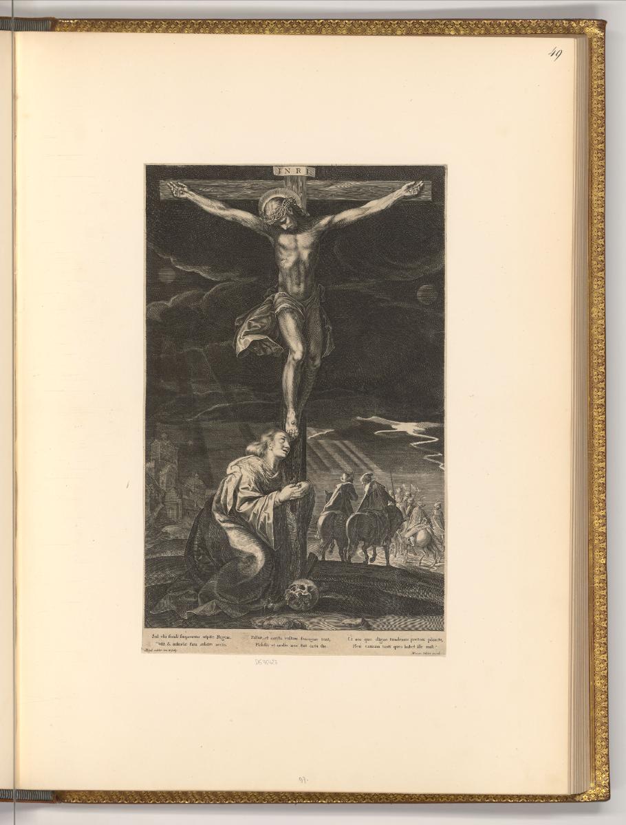 Gilles Sadeler Vol. I., Christus am Kreuz mit Maria Magdalena, Inv. Nr.: Holland nach Sektionen…