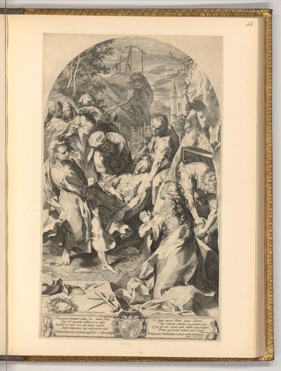 Gilles Sadeler Vol. I., Grablegung Christi, Inv. Nr.: Holland nach Sektionen I/41, H/I/41/54