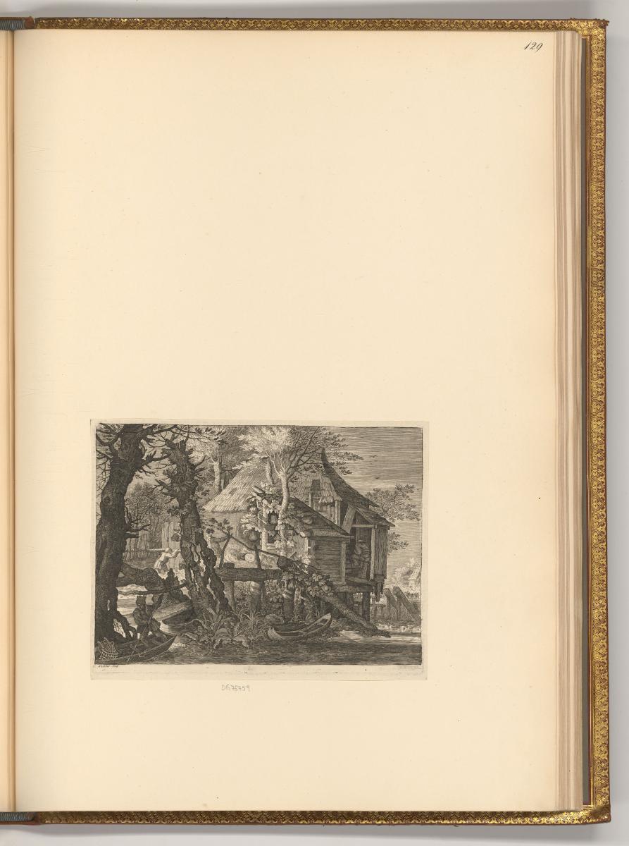 Gilles Sadeler. Vol. II., Fischerhütte am Wasser, Inv. Nr.: Holland nach Sektionen I/42, H/I/42…
