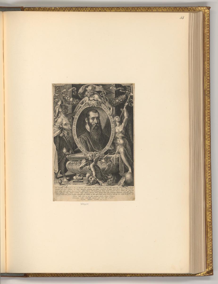 Gilles Sadeler. Vol. II., Porträt Pieter Bruegel (Petrus Breughel ex Ambivaritis), Inv. Nr.: Ho…