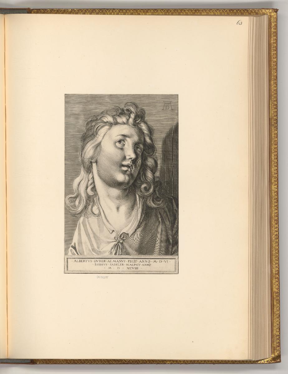 Gilles Sadeler. Vol. II., Engelskopf, Inv. Nr.: Holland nach Sektionen I/42, H/I/42/63