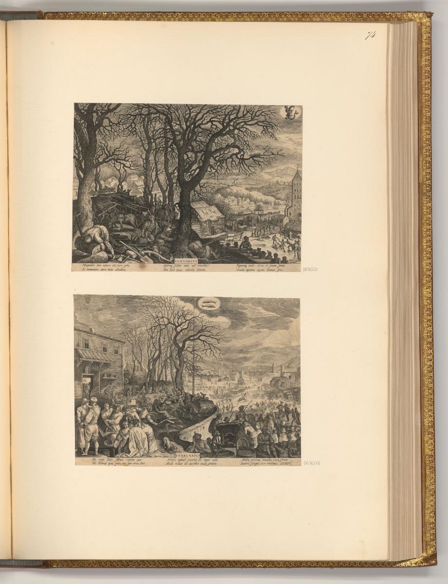 Gilles Sadeler. Vol. II., Jänner; Februar, Inv. Nr.: Holland nach Sektionen I/42, H/I/42/74