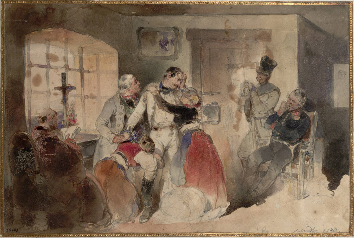 Der letzte Abend eines Verurteilten, Carl Schindler, 1840