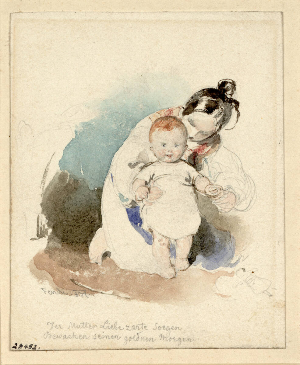 Junge Mutter, Peter Fendi, 1837
