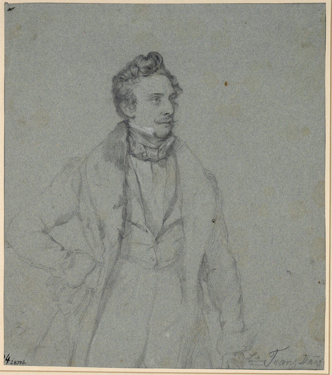 Bildnisstudie von Danhausers Bruder Franz, Josef Danhauser