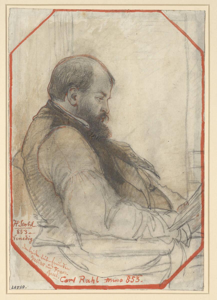 Heinrich Stohl, Bildnis des Malers Carl Rahl, Inv. Nr.: 28588