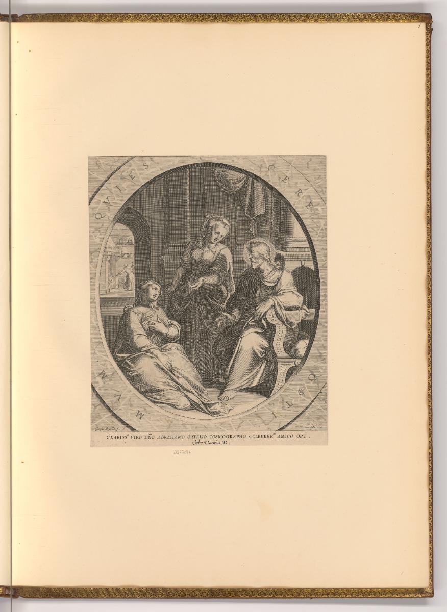 Ioris van Velde. Gisbert van Veen. Cornelis Boel., Jesus bei Maria und Martha, Inv. Nr.: Hollan…
