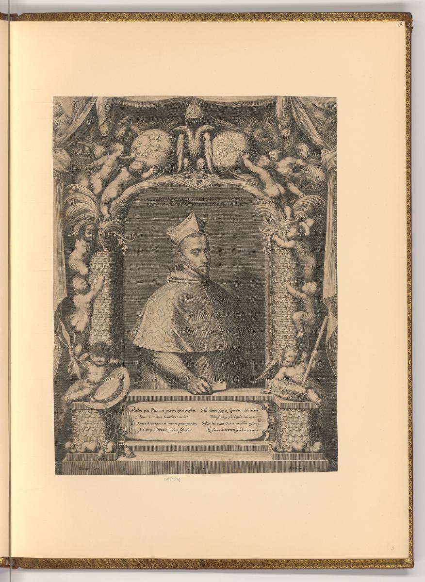 Ioris van Velde. Gisbert van Veen. Cornelis Boel., Erzherzog Albrecht als Kardinal, Inv. Nr.: H…
