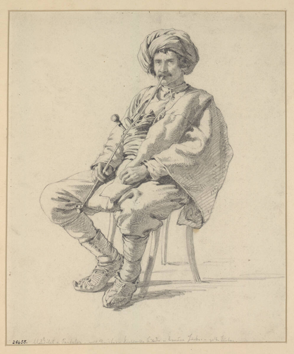Sitzender Montenegriner, Alois Schönn