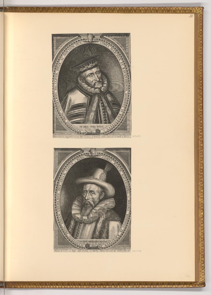 Willem an Swanenburg. Egbert van Panderen., Porträts Wilhelm Herzog von Kleve; Johann Wilhelm H…