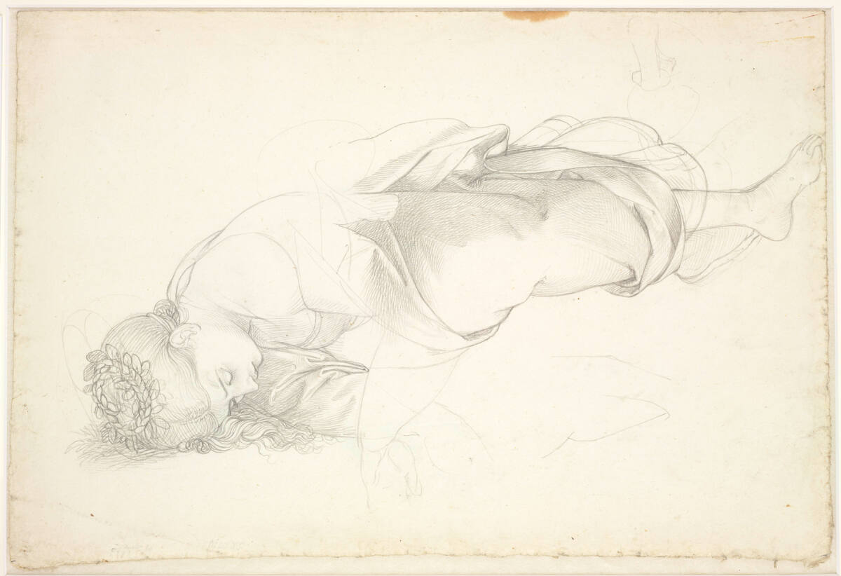 Die sterbende Cäcilie, Johann Evangelist Scheffer von Leonhartshoff