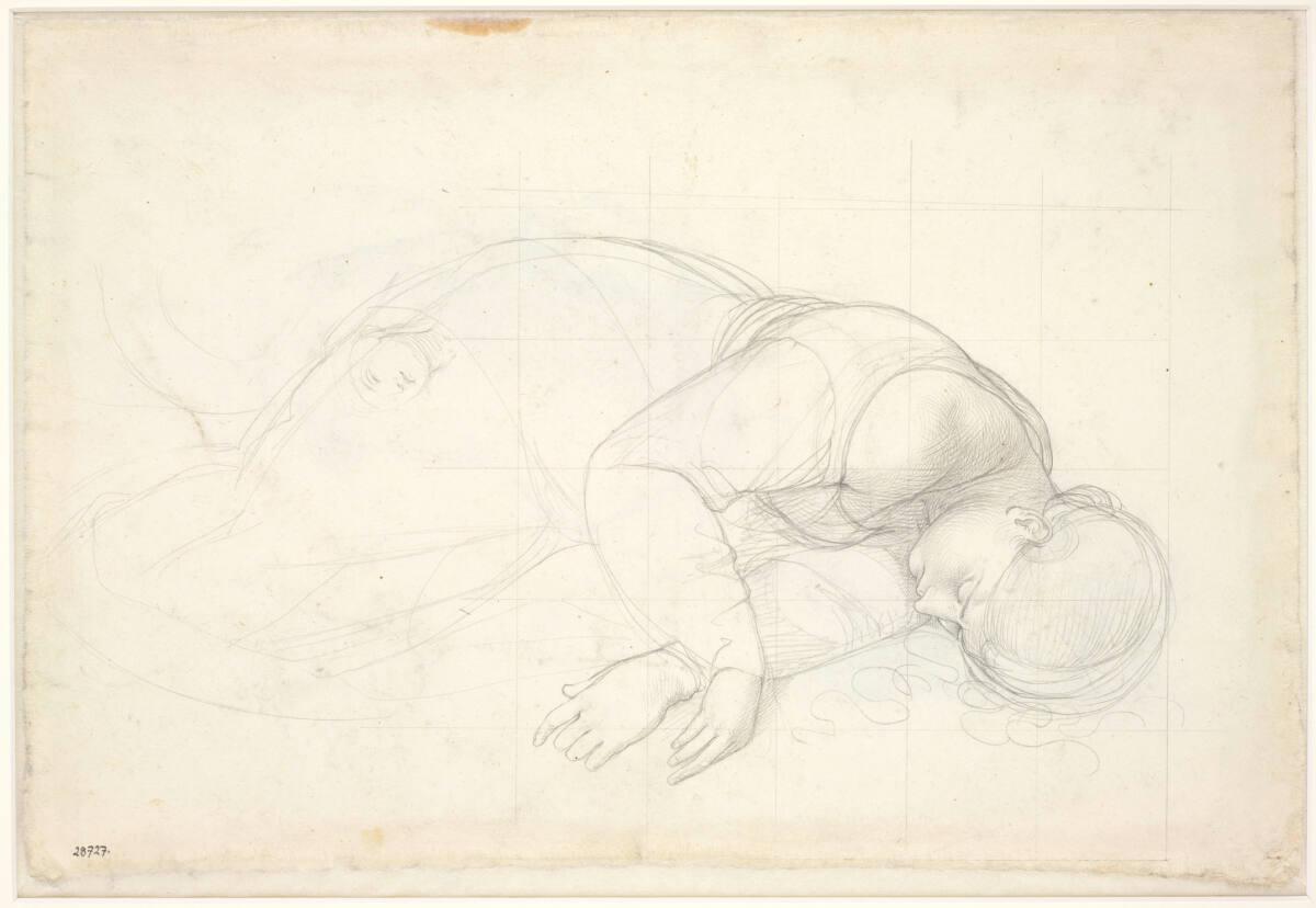 Johann Evangelist Scheffer von Leonhartshoff, Die sterbende Cäcilie, Inv. Nr.: 28727v