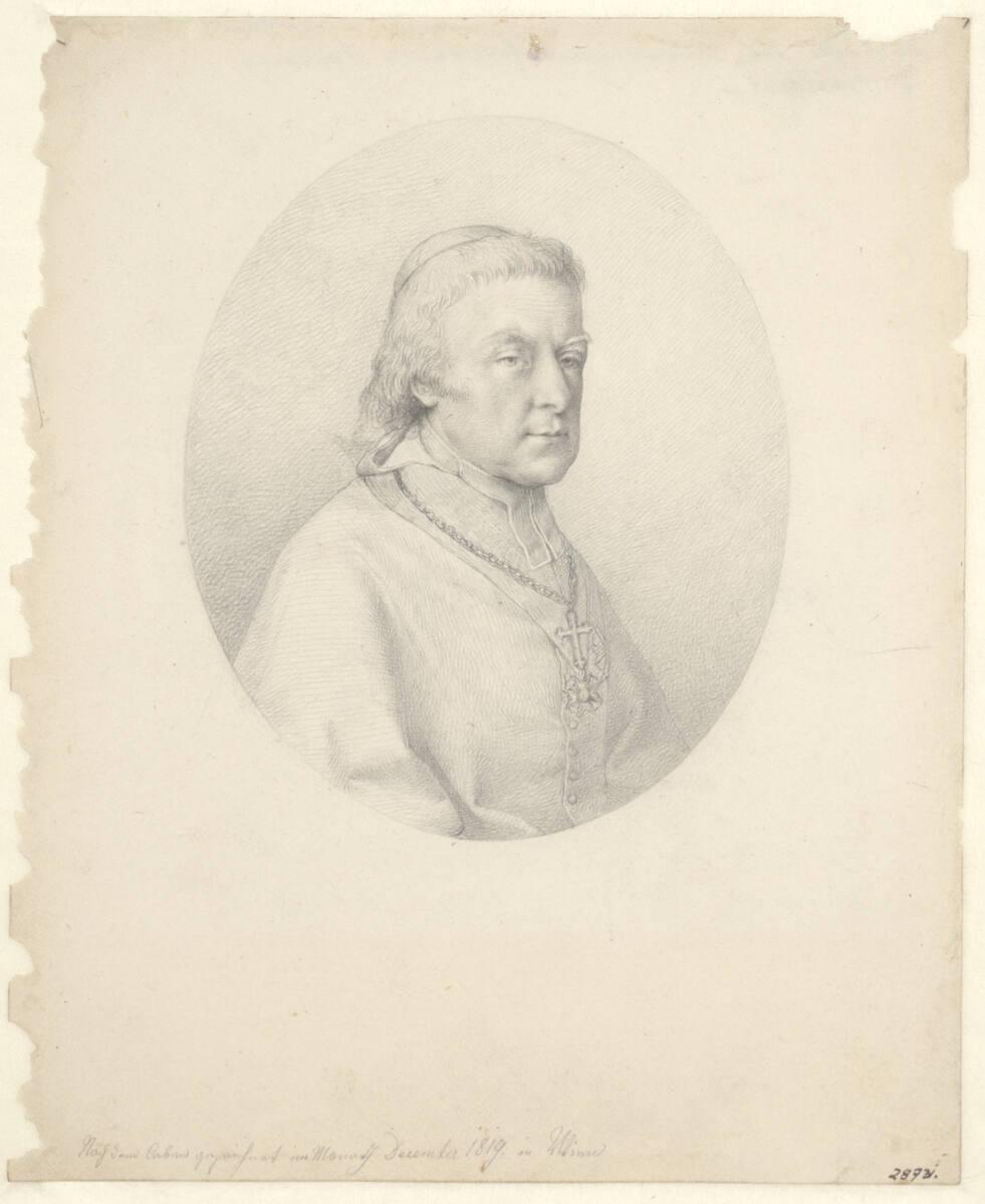Johann Evangelist Scheffer von Leonhartshoff, Bildnis des Cardinal Salm, Inv. Nr.: 28731