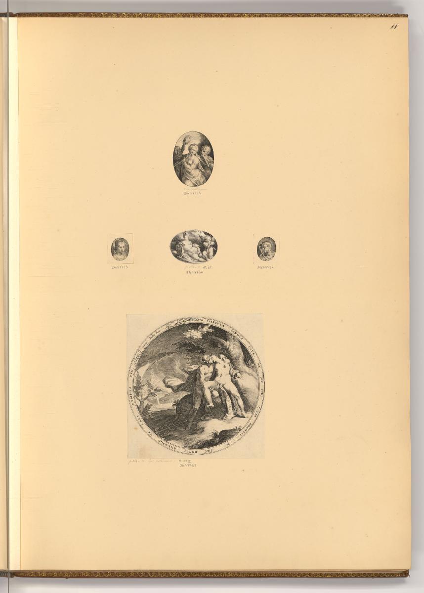 Jan Muller, Venus und Cupido; Mars umarmt eine Nymphe; Diverse Darstellung, Inv. Nr.: Holland n…