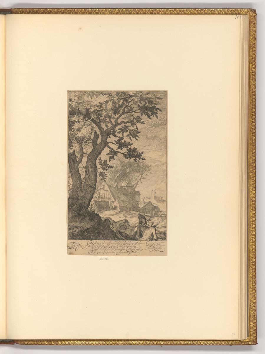 Hendrik Goudt, Pieter Bast, Hendrik Hondius, Simon Frisius, Landschaft mit Hof, Inv. Nr.: Holla…
