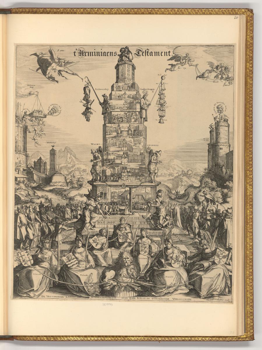 Hendrik Goudt, Pieter Bast, Hendrik Hondius, Simon Frisius, Allegorie auf den Waffenstillstand …