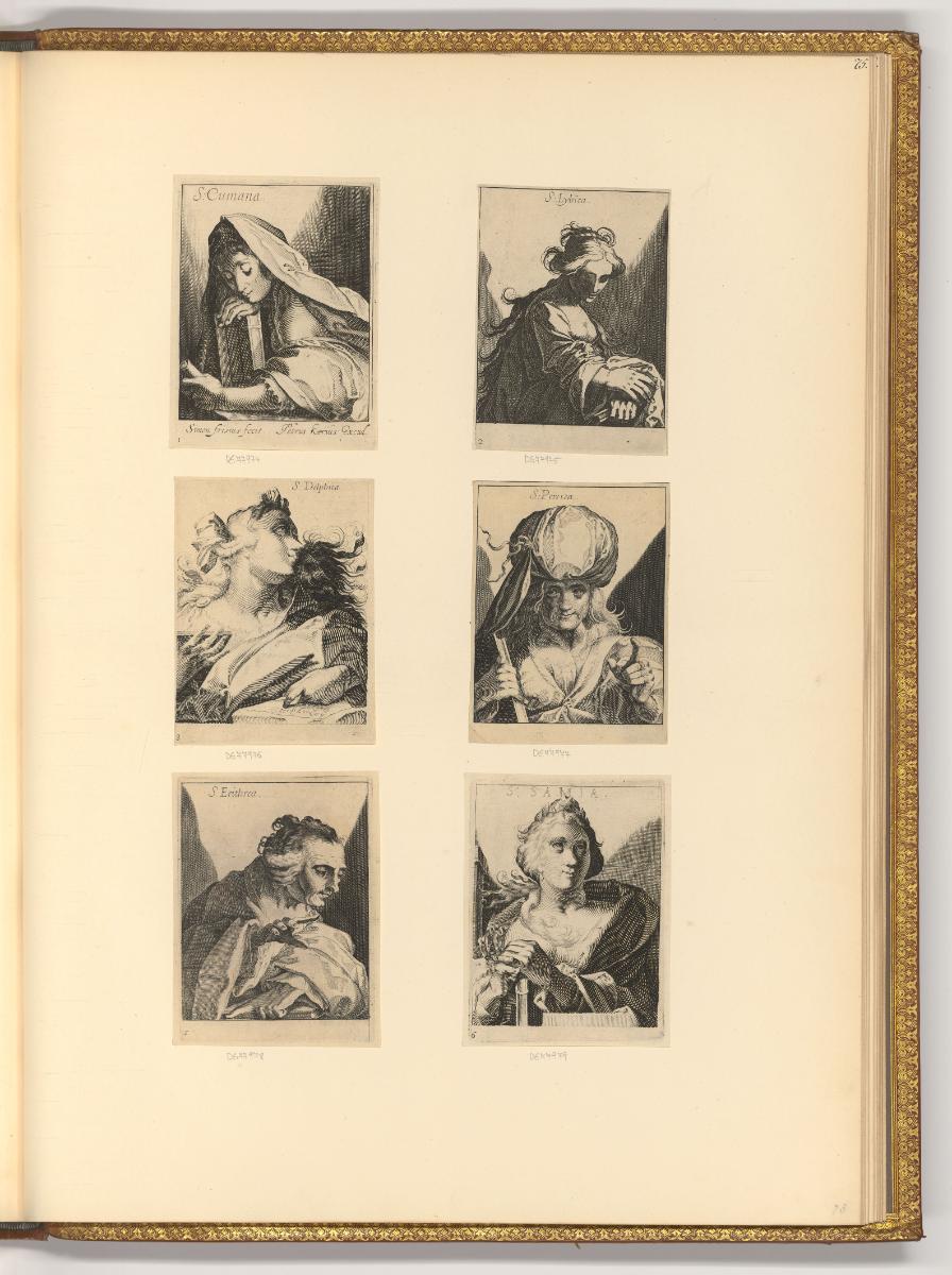 Hendrik Goudt, Pieter Bast, Hendrik Hondius, Simon Frisius, Die Sibyllen, Inv. Nr.: Holland nac…