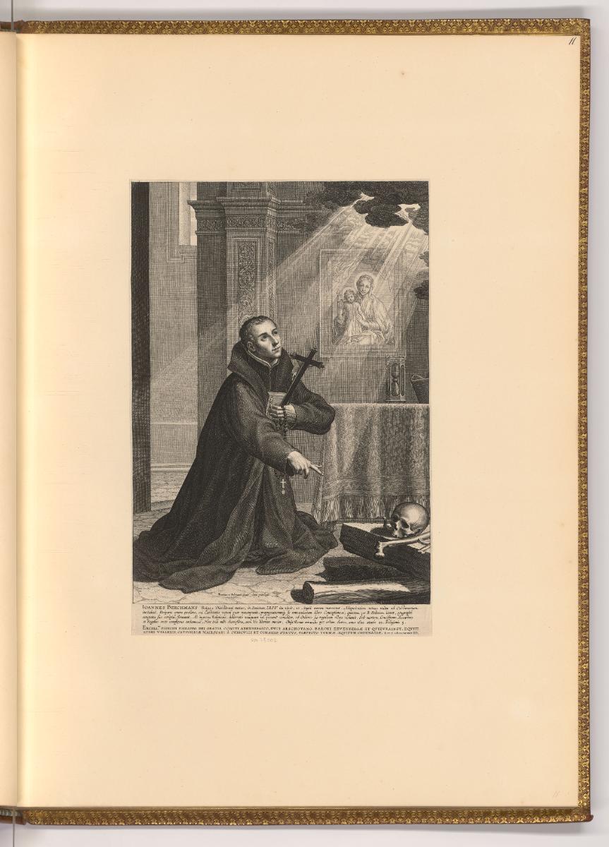 Boece et Schelte de Bolswert, Johannes Berchmans in Meditation, Inv. Nr.: Holland nach Sektione…
