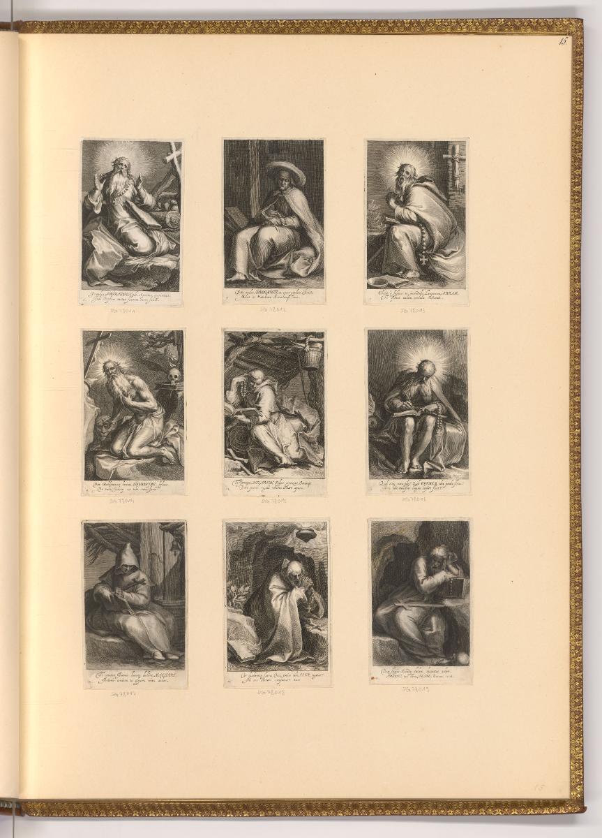 Boece et Schelte de Bolswert, Männliche Einsiedler (Buchillustration), Inv. Nr.: Holland nach S…