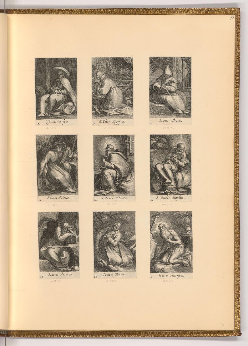 Boece et Schelte de Bolswert, Männliche Einsiedler (Buchillustration), Inv. Nr.: Holland nach S…