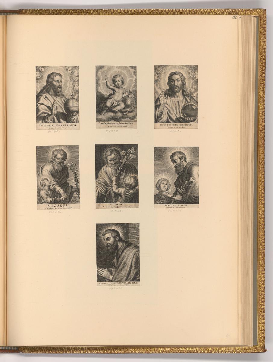 Boece et Schelte de Bolswert, Das Christkind als Salvator Mundi; Heilige, Inv. Nr.: Holland nac…