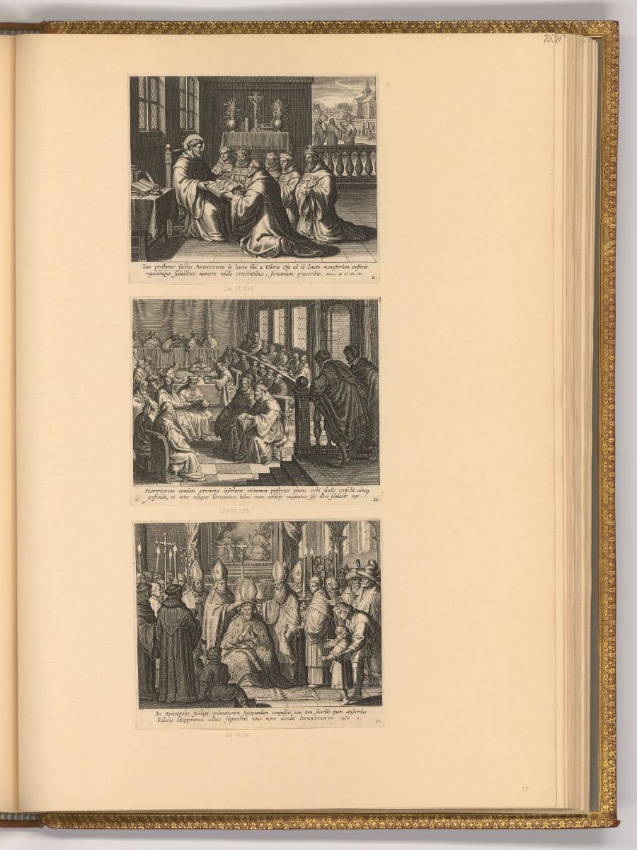 Boece et Schelte de Bolswert, Das Leben und Sterben des heiligen Augustinus (Buchillustration),…